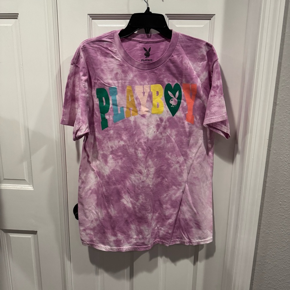 Playboy Tie-Dye Graphic T-Shirt |‎ Size L | NWT